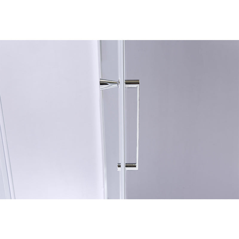 KABINA PRYSZNICOWA PIĘCIOKĄTNA KZ91B CHROM 90x90 CM KZ91B-90
