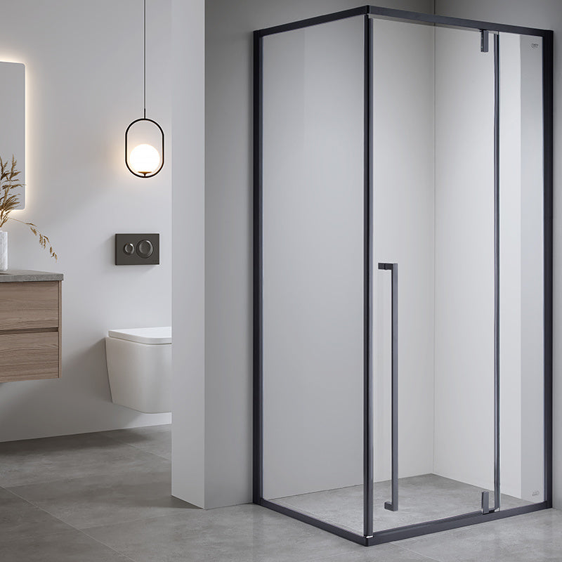 KABINA PRYSZNICOWA PROSTOKĄTNA BS16A CZARNA 100x90 CM BS16A-100X90