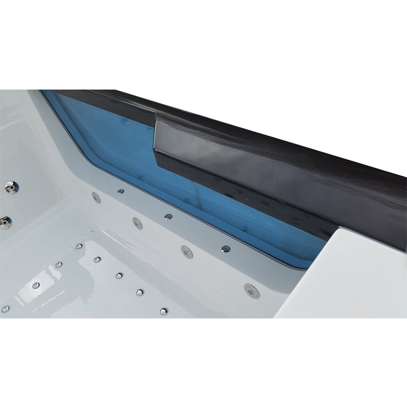 WANNA Z HYDROMASAŻEM TUGELA 913 CZARNA 170x130 CM TUGELA-913-BL