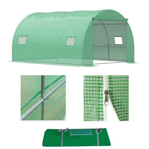Tunel foliowy 10m2 ogrodowy szklarnia folia 4x2,5m TF04G ZIELONY TF04G-4X2,5-GREEN