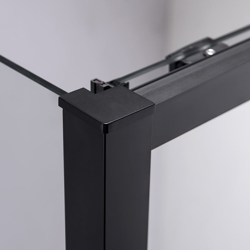 KABINA PRYSZNICOWA PROSTOKĄTNA SUPER SLIM NOVA CZARNA 100x90 CM 6 MM NOVA-BL-100X90