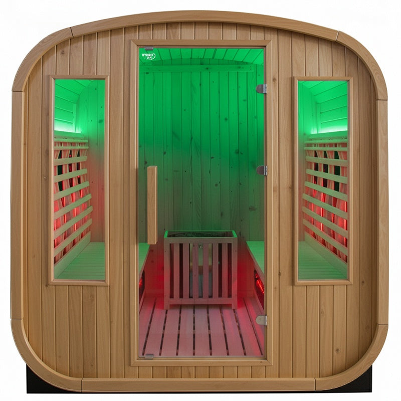 SAUNA OGRODOWA FIŃSKA / INFRARED BECZKA HAMAR 4-6 OSOBOWA 180x200 CM HAMAR