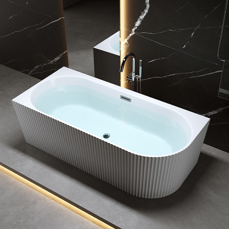 WANNA WOLNOSTOJĄCA PRZYŚCIENNA RIO 504C LEWA BIAŁA PRZELEW CHROM 160x75 CM RIO-504C-L-160X75