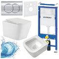 ZESTAW PODTYNKOWY WC STELAŻ GEBERIT DUOFIX MISKA AQUA-WH-03 PRZYCISK DELTA 01 CHROM ZES-AQUA-2