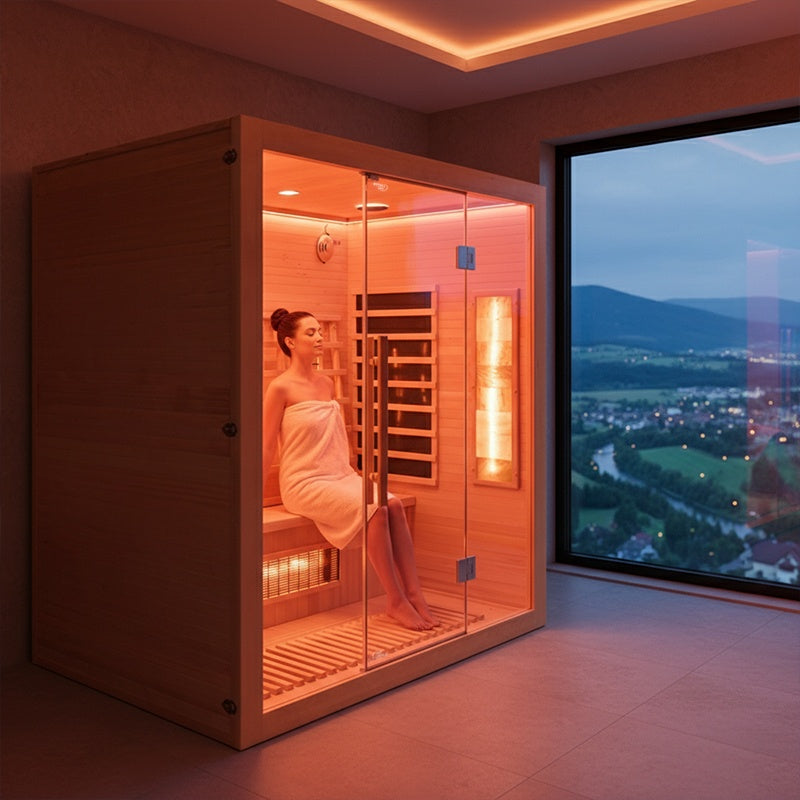 SAUNA SUCHA INFRARED NISKOTEMPERATUROWA ALTA5 3-4 OSOBOWA 175x120 CM ALTA5