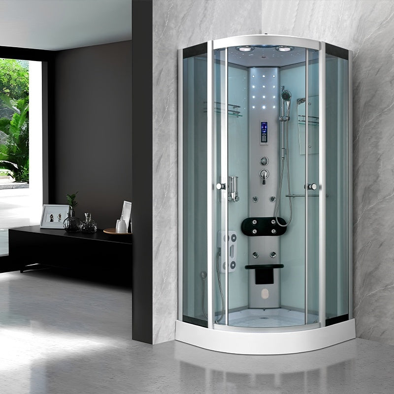 KABINA PRYSZNICOWA Z HYDROMASAŻEM I SAUNĄ WSH7180WS BIAŁA 80x80 CM WSH7180WS-WH-80