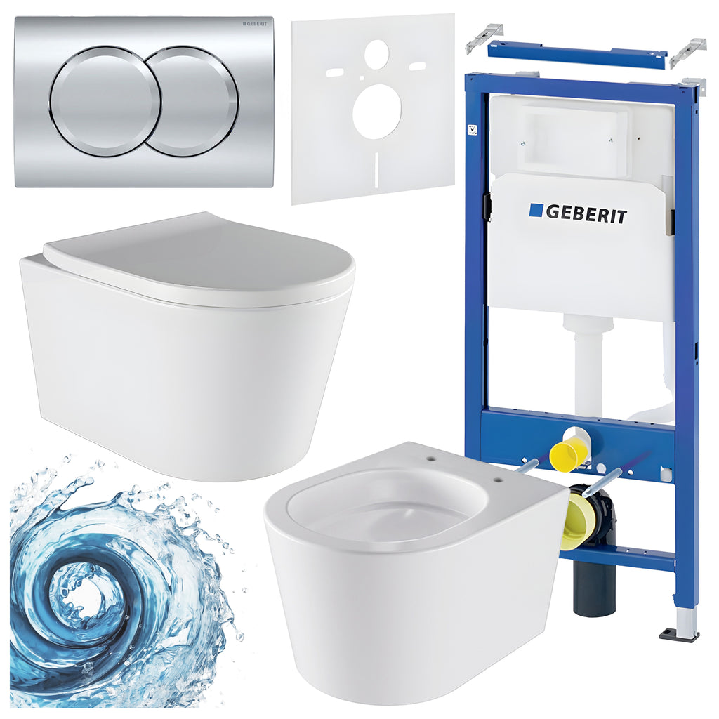 ZESTAW PODTYNKOWY WC STELAŻ GEBERIT DUOFIX MISKA ELITE-WH-02 PRZYCISK DELTA 01 CHROM