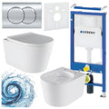 ZESTAW PODTYNKOWY WC STELAŻ GEBERIT DUOFIX MISKA ELITE-WH-02 PRZYCISK DELTA 01 CHROM