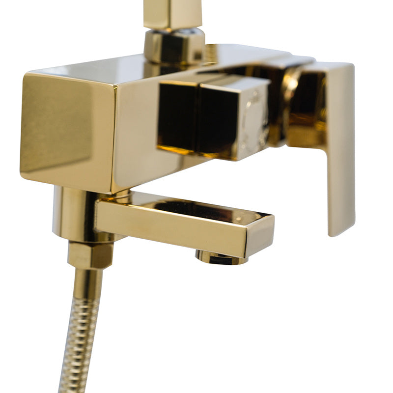 BATERIA PRYSZNICOWA ŁAZIENKOWA Z DESZCZOWNICĄ F170C ZŁOTA F170C-GL