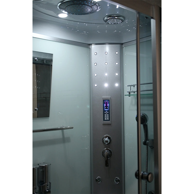 KABINA PRYSZNICOWA Z HYDROMASAŻEM I SAUNĄ WSH7106RWS PRAWA BIAŁA 120x80 CM WSH7106RWS-120X80