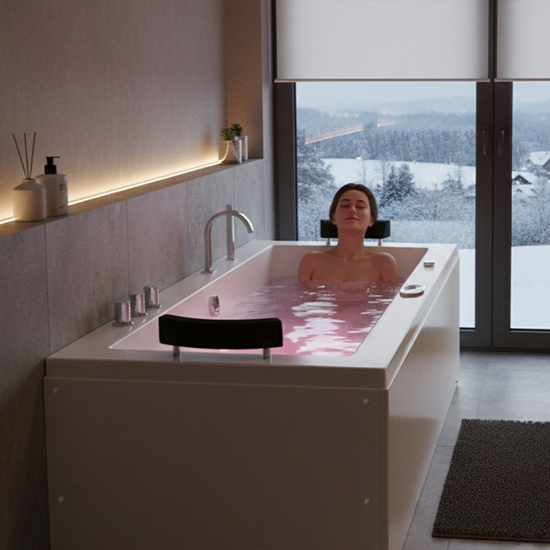 WANNA Z HYDROMASAŻEM RAMONA 640 BIAŁA 180x90 CM RAMONA-640-180X90