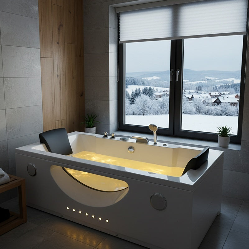 WANNA Z HYDROMASAŻEM LEVANTE 659H BIAŁA 180x90 CM LEVANTE-659H-180X90
