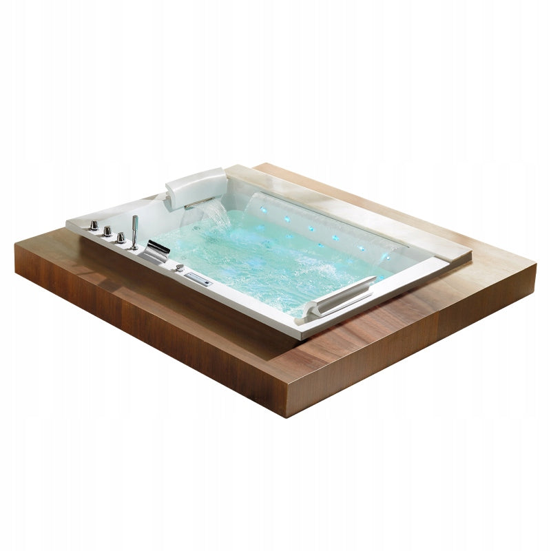 WANNA Z HYDROMASAŻEM KALAMBO 914 DO ZABUDOWY BIAŁA 190x150 CM KALAMBO-914-WH