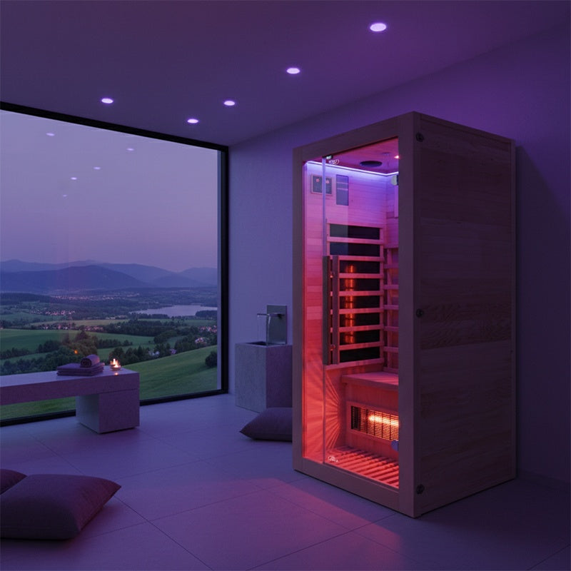 SAUNA SUCHA INFRARED NISKOTEMPERATUROWA ALTA1 1-2 OSOBOWA 90x90 CM ALTA1