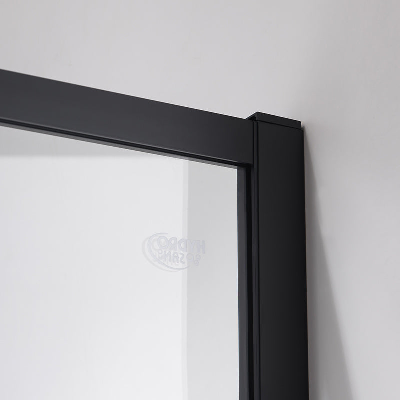 KABINA PRYSZNICOWA PROSTOKĄTNA SUPER SLIM NOVA CZARNA 100x90 CM 6 MM NOVA-BL-100X90
