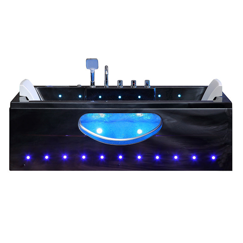 WANNA SPA Z HYDROMASAŻEM IRIS CZARNA FALA 933A BLACK CZARNA 150x84 CM IRIS-933A-BL-W