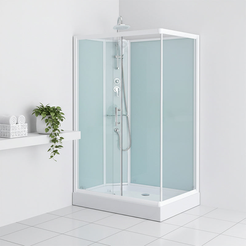 KABINA PRYSZNICOWA PROSTOKĄTNA Z BRODZIKIEM WSH307L LEWA BIAŁA 120x80 CM WSH307L-120X80