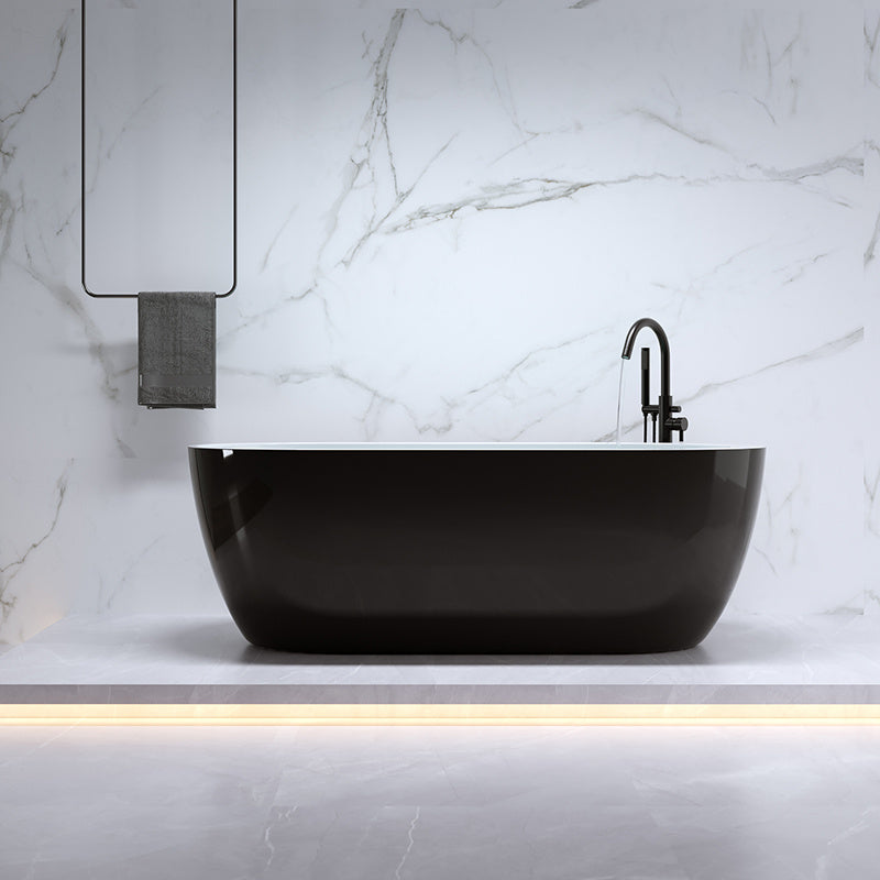 WANNA WOLNOSTOJĄCA PORTO 503A CZARNA PRZELEW CZARNY 150x75 CM PORTO-503A-BL-P-BL