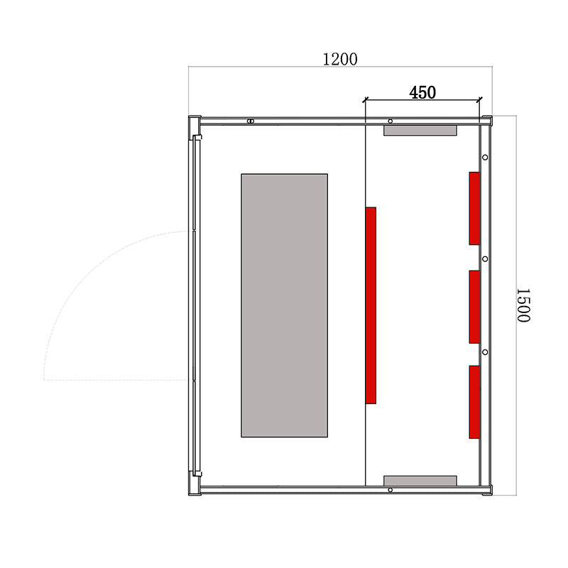SAUNA SUCHA INFRARED NISKOTEMPERATUROWA ALTA3 3-4 OSOBOWA 150x120 CM ALTA3
