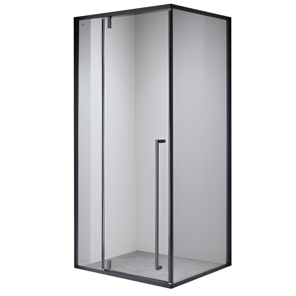 KABINA PRYSZNICOWA PROSTOKĄTNA BS16A CZARNA 100x90 CM BS16A-100X90
