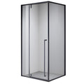 KABINA PRYSZNICOWA PROSTOKĄTNA BS16A CZARNA 100x90 CM BS16A-100X90