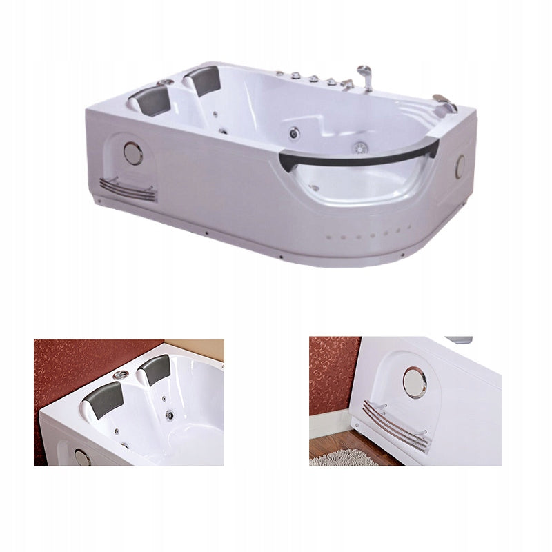 WANNA Z HYDROMASAŻEM CREATIVE 665R PRAWA BIAŁA 180x120 CM CREATIVE-665R-180