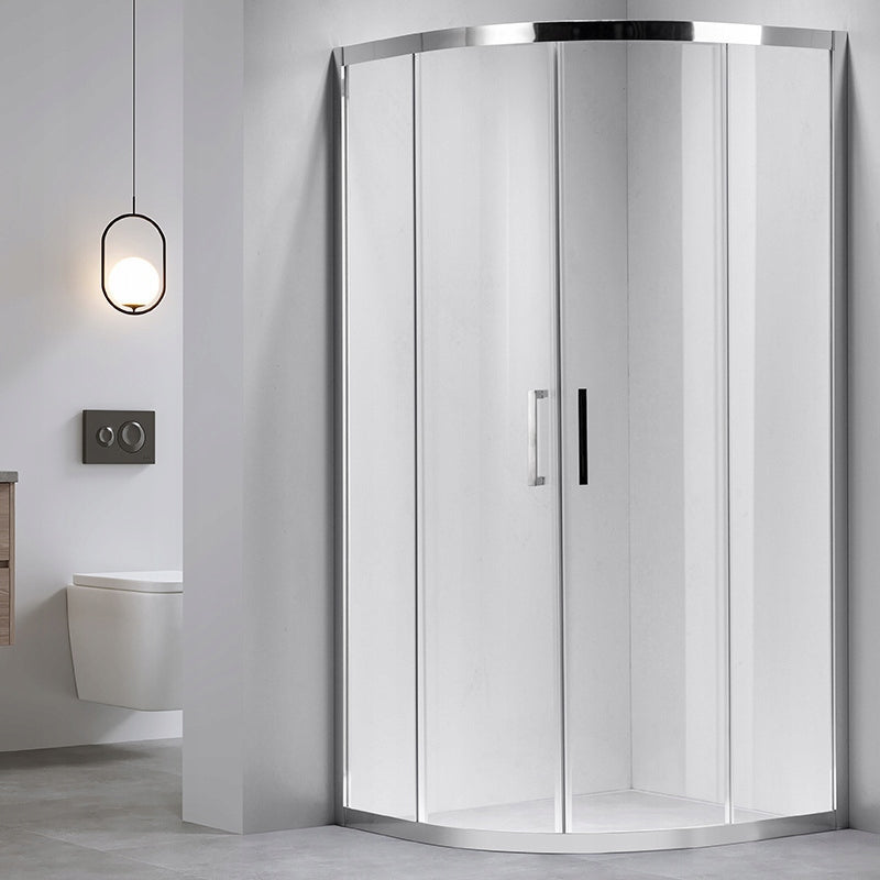 KABINA PRYSZNICOWA PÓŁOKRĄGŁA KZ101B CHROM 90x90 CM KZ101B-90