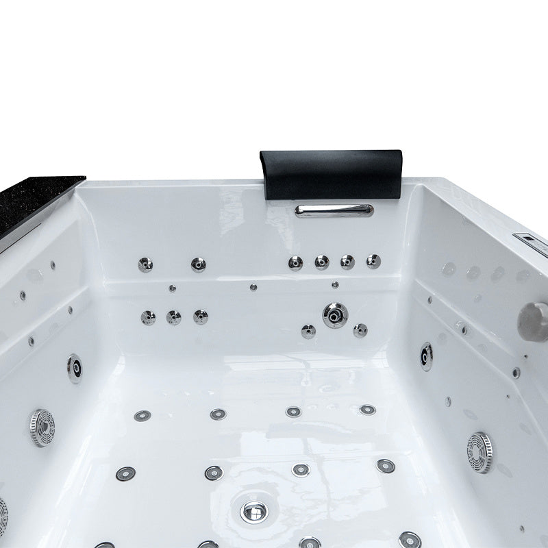 WANNA Z HYDROMASAŻEM KALAMBO 914 Z OBUDOWĄ CZARNA 190x150 CM KALAMBO-914-BL+OBUD
