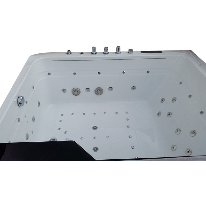 WANNA Z HYDROMASAŻEM TUGELA 913 CZARNA 170x130 CM TUGELA-913-BL