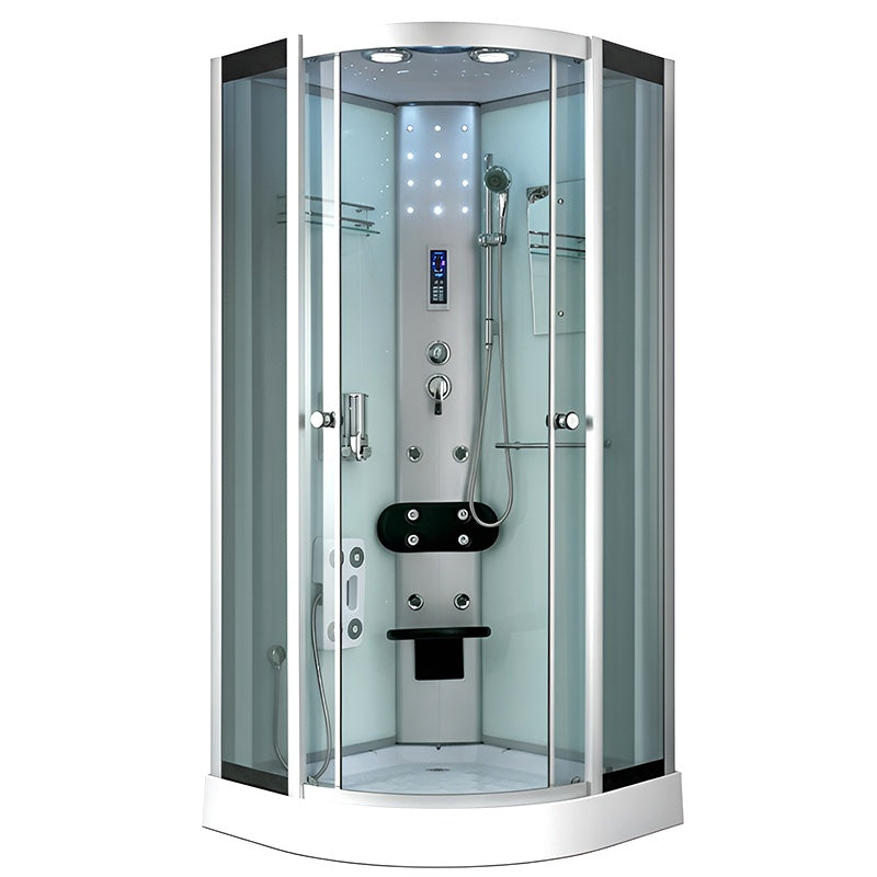 KABINA PRYSZNICOWA Z HYDROMASAŻEM WSH7120W BIAŁA 90x90 CM WSH7120W-90