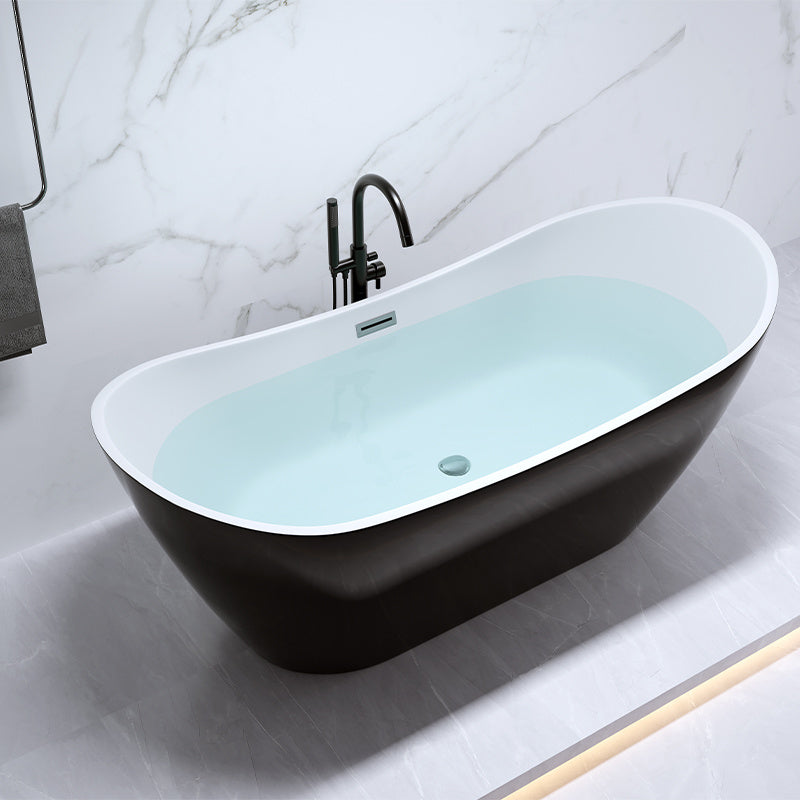 WANNA WOLNOSTOJĄCA RICA 513B CZARNA PRZELEW CHROM 160x75 CM RICA-513B-BL-160X75
