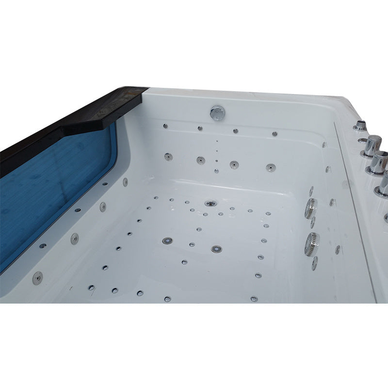 WANNA Z HYDROMASAŻEM TUGELA 913 CZARNA 170x130 CM TUGELA-913-BL