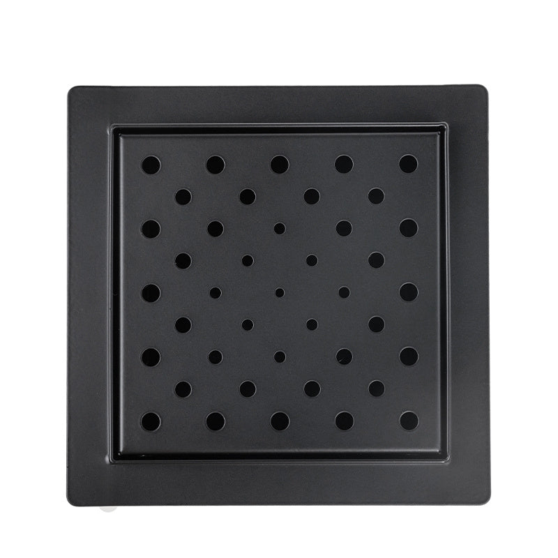 ODPŁYW LINIOWY KWADRATOWY DL06 CIRCLE G7 CZARNY 15x15 CM DL06-CIRCLE-G7-BL15