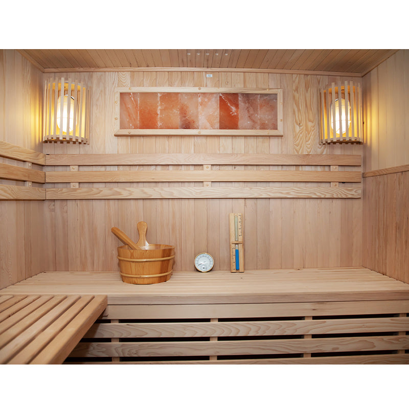 SAUNA FIŃSKA WYSOKOTEMPERATUROWA Z PIECEM KEMI5/HARVIA 4-5 OSOBOWA 180x160 KEMI5