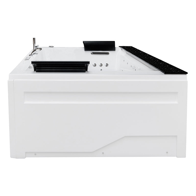 WANNA Z HYDROMASAŻEM KALAMBO 914 Z OBUDOWĄ CZARNA 190x150 CM KALAMBO-914-BL+OBUD