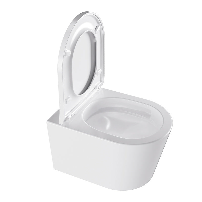 MISKA WC WISZĄCA TORNADO ELITE-WH-02 BIAŁA DESKA WOLNOOPADAJĄCA DUROPLAST ELITE-WH-02