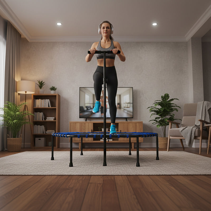 TRAMPOLINA FITNESS NIEBIESKA 130 CM TRAMP-FITNESS-130