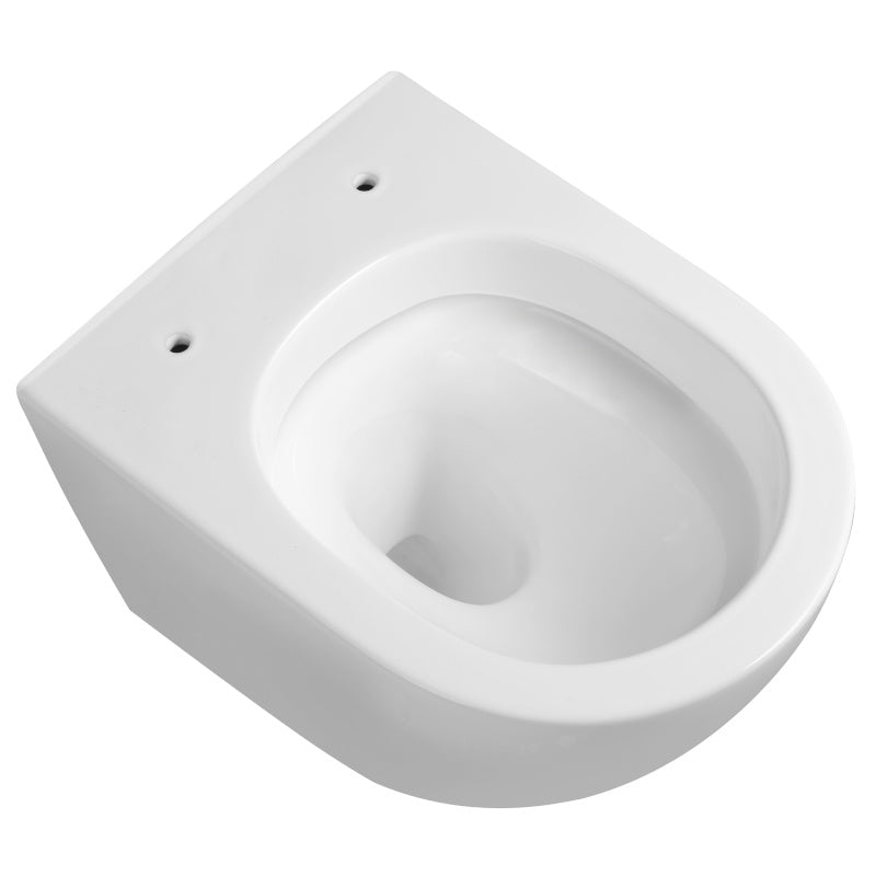 MISKA WC WISZĄCA TORNADO FLOW-WH-TR-02 BIAŁA DESKA WOLNOOPADAJĄCA DUROPLAST FLOW-WH-TR-02