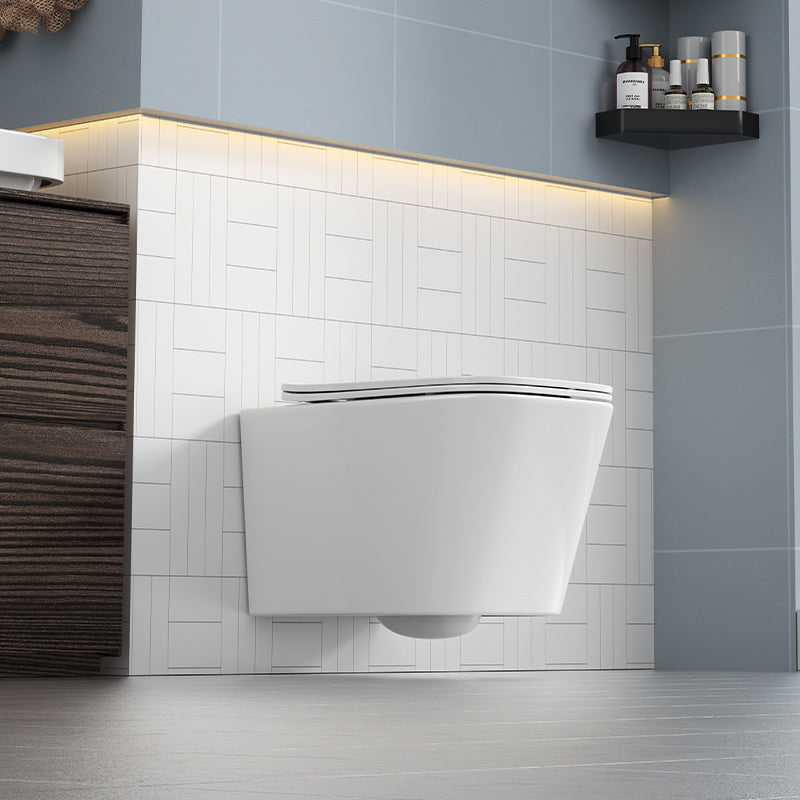 MISKA WC WISZĄCA RIMLESS RAIN-WH-RIM-03 BIAŁA DESKA WOLNOOPADAJĄCA DUROPLAST RAIN-WH-RIM-03