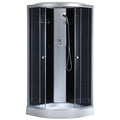 KABINA PRYSZNICOWA PÓŁOKRĄGŁA Z BRODZIKIEM WSH302A CHROM 80x80 CM WSH302A-80