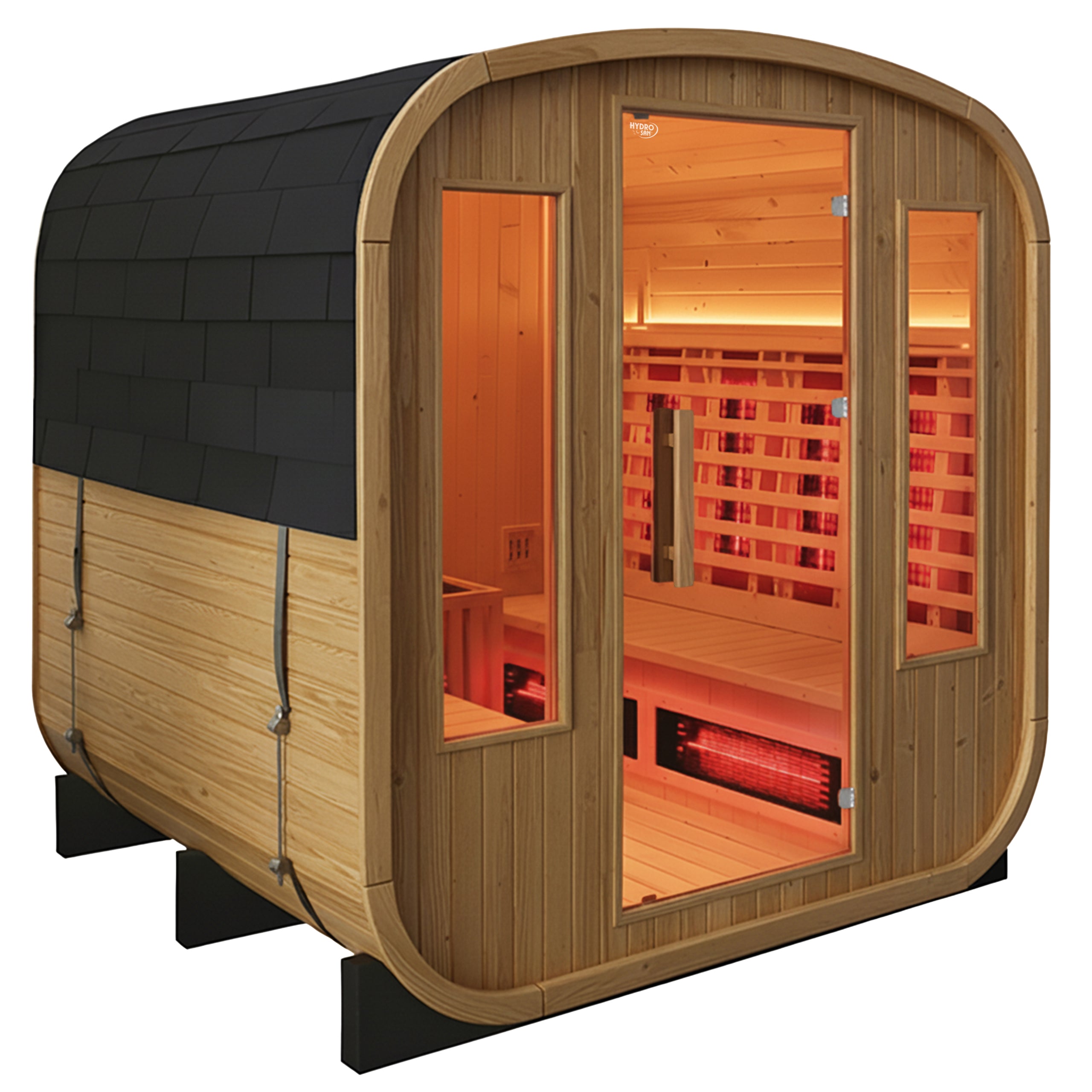 SAUNA OGRODOWA FIŃSKA / INFRARED BECZKA HAMAR 4-6 OSOBOWA 180x200 CM HAMAR