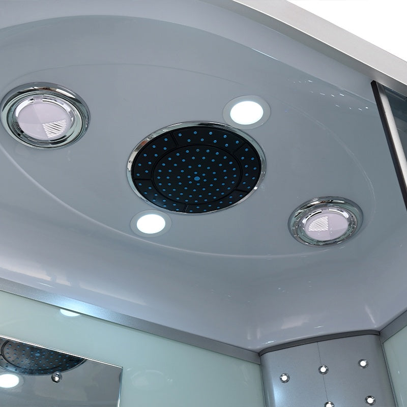 KABINA PRYSZNICOWA Z HYDROMASAŻEM I SAUNĄ WSH7106RWS PRAWA BIAŁA 120x80 CM WSH7106RWS-120X80