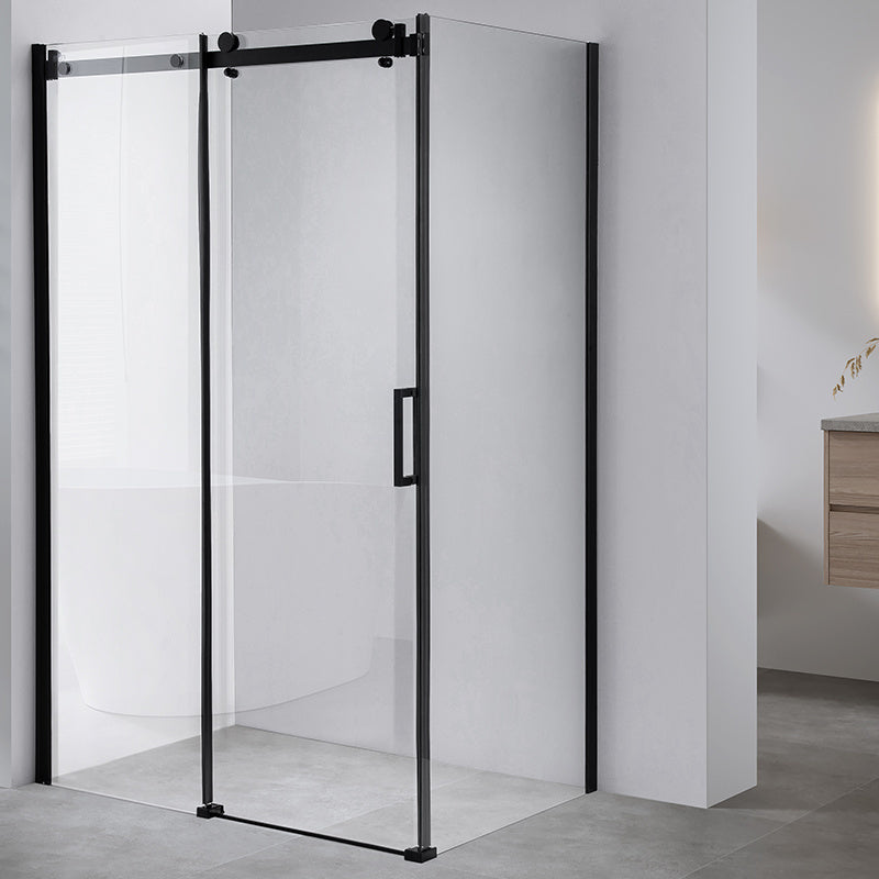 KABINA PRYSZNICOWA PROSTOKĄTNA BS15B CZARNA 110x80 CM BS15B-110X80