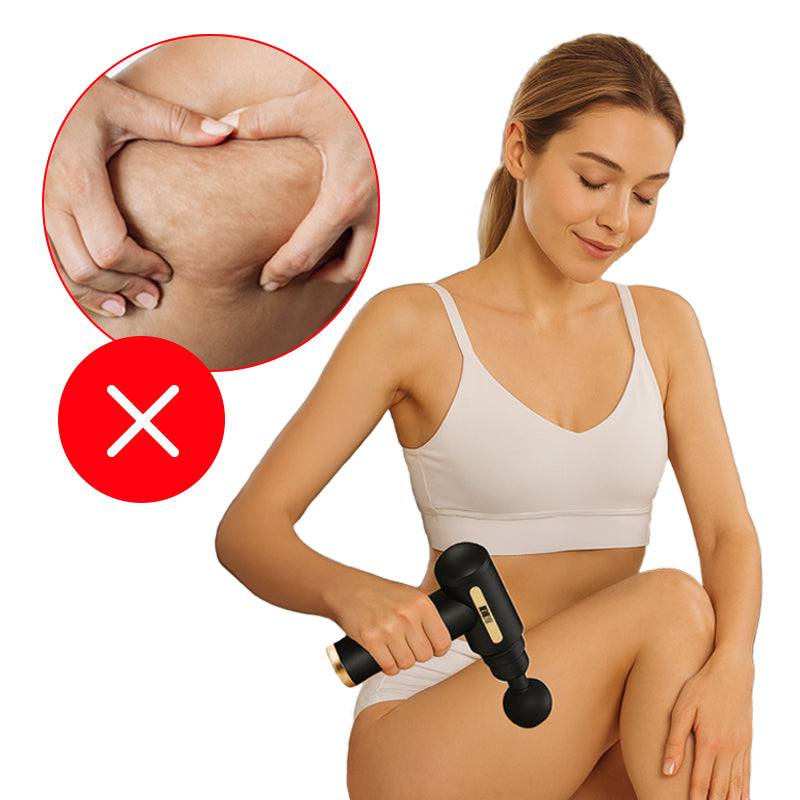 PISTOLET DO MASAŻU MASAŻER DO PLECÓW CIAŁA MASSAGE GUN + 4 KOŃCÓWEK RP07 RP07