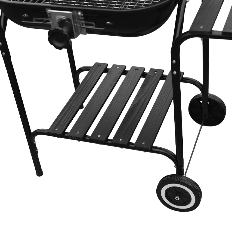 GRILL OGRODOWY WĘGLOWY Z POKRYWĄ VL02 CZERWONO/CZARNY VL02-RED-BLACK