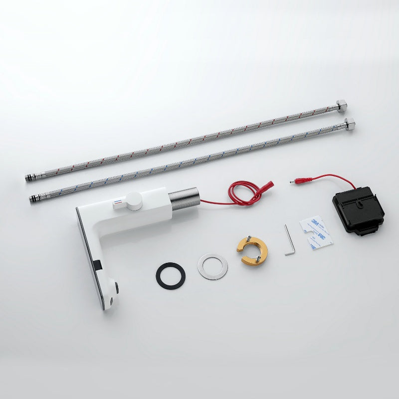 BATERIA ŁAZIENKOWA BEZDOTYKOWA F14-WH BIAŁA LCD F14-WH