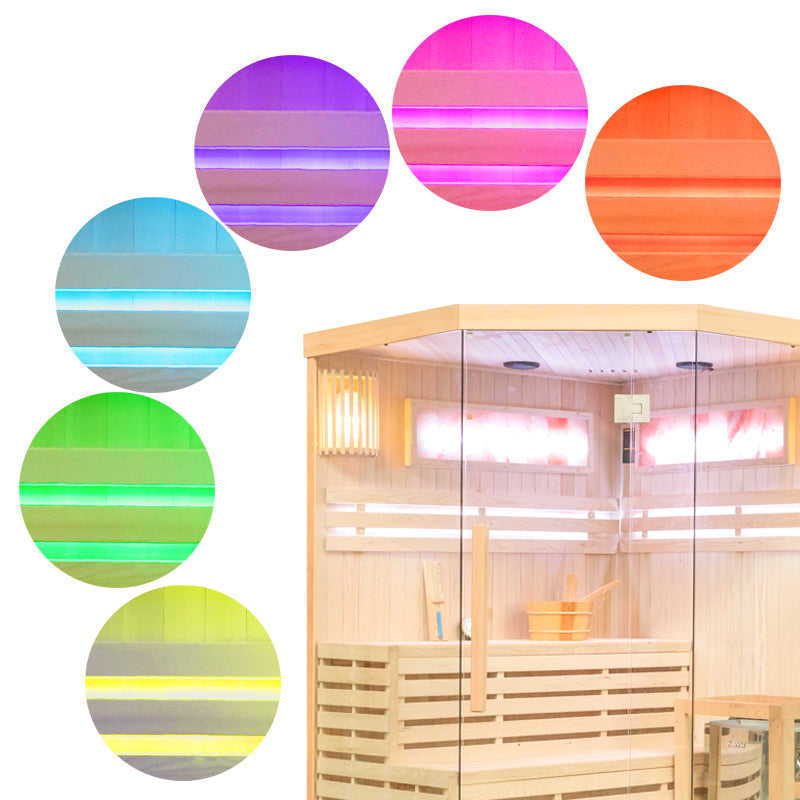 SAUNA FIŃSKA WYSOKOTEMPERATUROWA Z PIECEM KEMI4/HARVIA 4-5 OSOBOWA 150x150 KEMI4