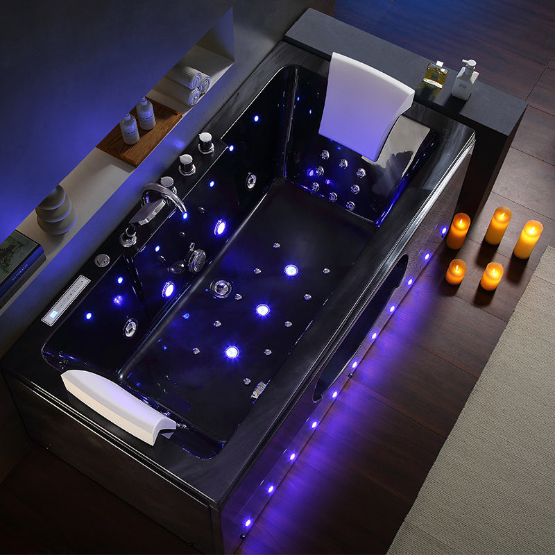 WANNA SPA Z HYDROMASAŻEM IRIS CZARNA FALA 933A BLACK CZARNA 150x84 CM IRIS-933A-BL-W