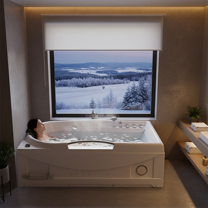WANNA Z HYDROMASAŻEM RAMZES 634 BIAŁA 168x85 CM RAMZES-634-168X85