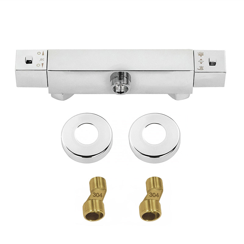 BATERIA PRYSZNICOWA Z TERMOSTATEM ŚCIENNA ŁAZIENKOWA T207A CHROM T207A